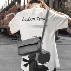 Men's PU Leather Shoulder Bag Casual Small Crossbody Bag
