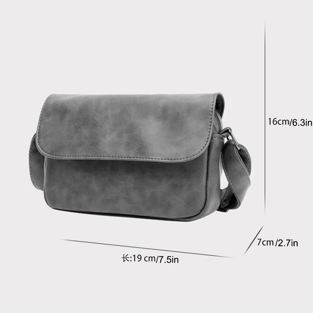 Men's PU Leather Shoulder Bag Casual Small Crossbody Bag