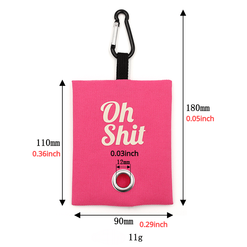 Stylish 'OH SHIT' Dog Poop Bag Holder