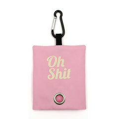 Stylish 'OH SHIT' Dog Poop Bag Holder