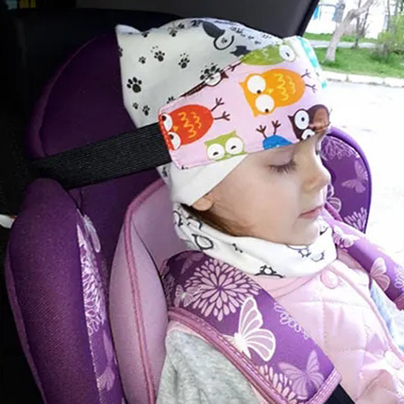 Baby Car Seat Head Support Strap Band - Comfortable Infant Toddler Children