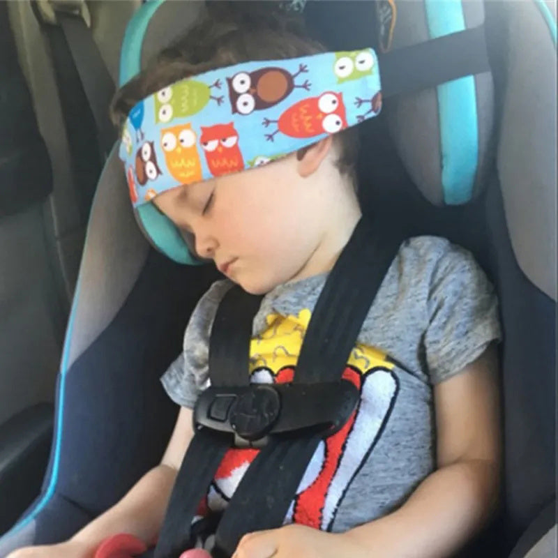 Baby Car Seat Head Support Strap Band - Comfortable Infant Toddler Children