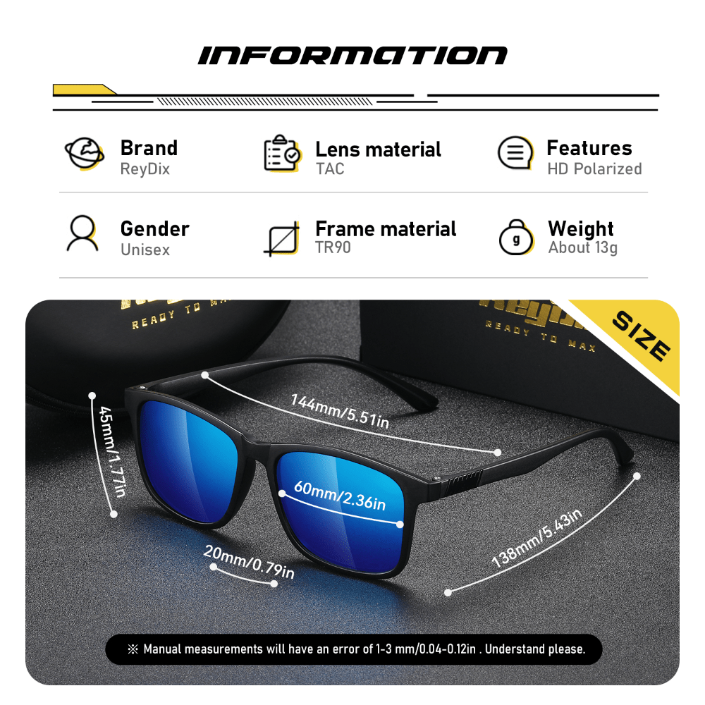 Men's Polarized Sports Sunglasses UV Protection TR90 Outdoor Driving