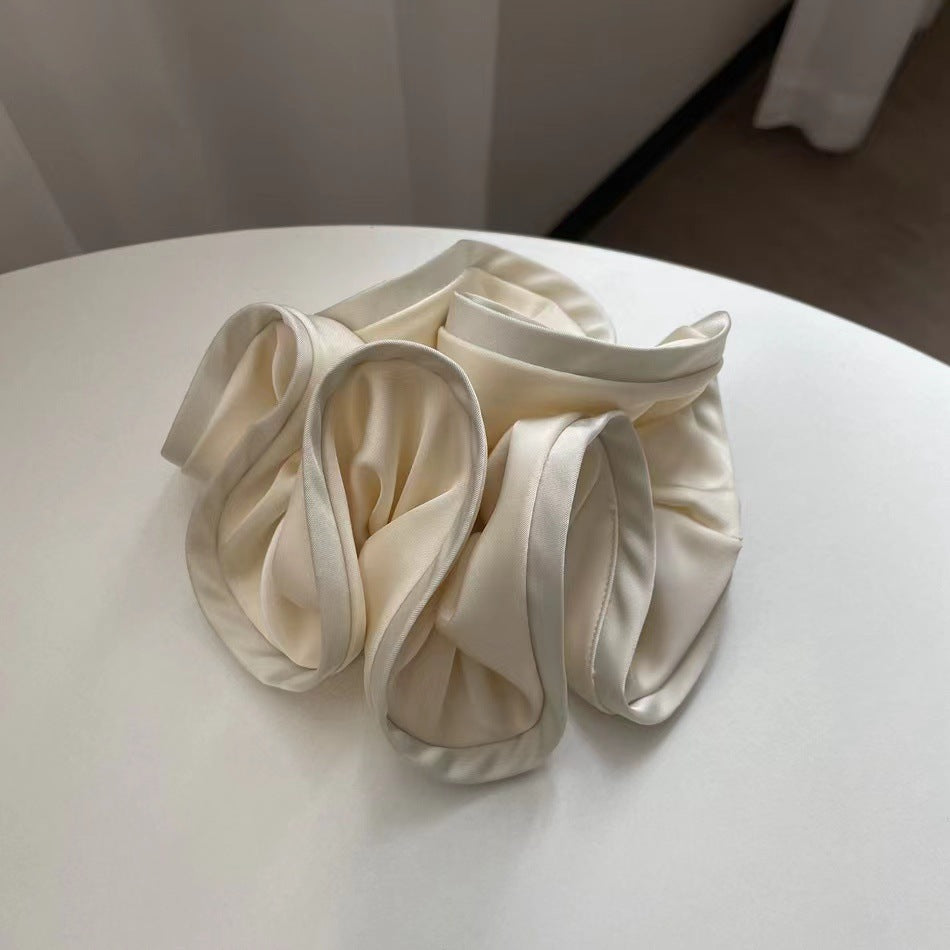 Large Ruffles Scrunchies Elastic Ponytail Holder Hair Accessorie