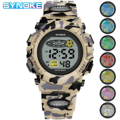 SYNOKE Colorful Luminous Kids Electronic Watch