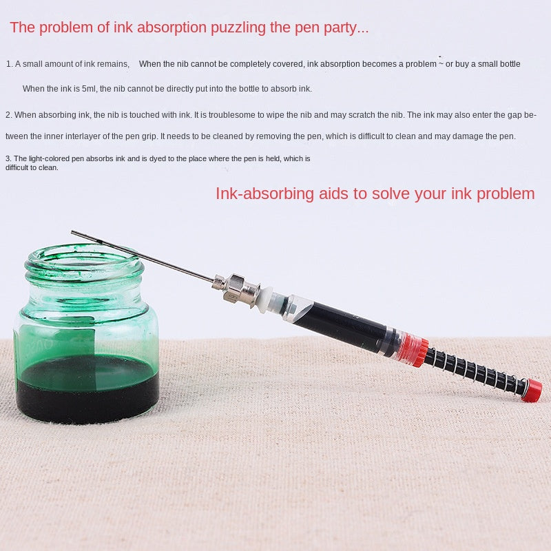Pen Inking Device Aid Ink Absorber Fountain Pen Ink Syringe Filler