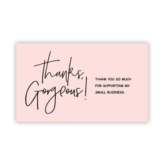30 Pink Thank You Cards Copperplate Paper Gift Packaging Cards