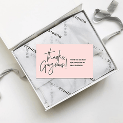 30 Pink Thank You Cards Copperplate Paper Gift Packaging Cards