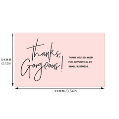 30 Pink Thank You Cards Copperplate Paper Gift Packaging Cards