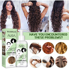 50ml Moisturizing Curly Hair Styling Cream for Frizz-Free Curls