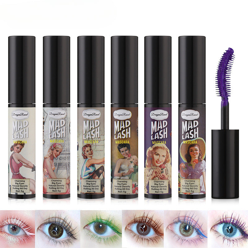 Waterproof Mascara Natural Curling Lengthening No Smudge Purple Brown Options