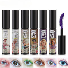 Waterproof Mascara Natural Curling Lengthening No Smudge Purple Brown Options