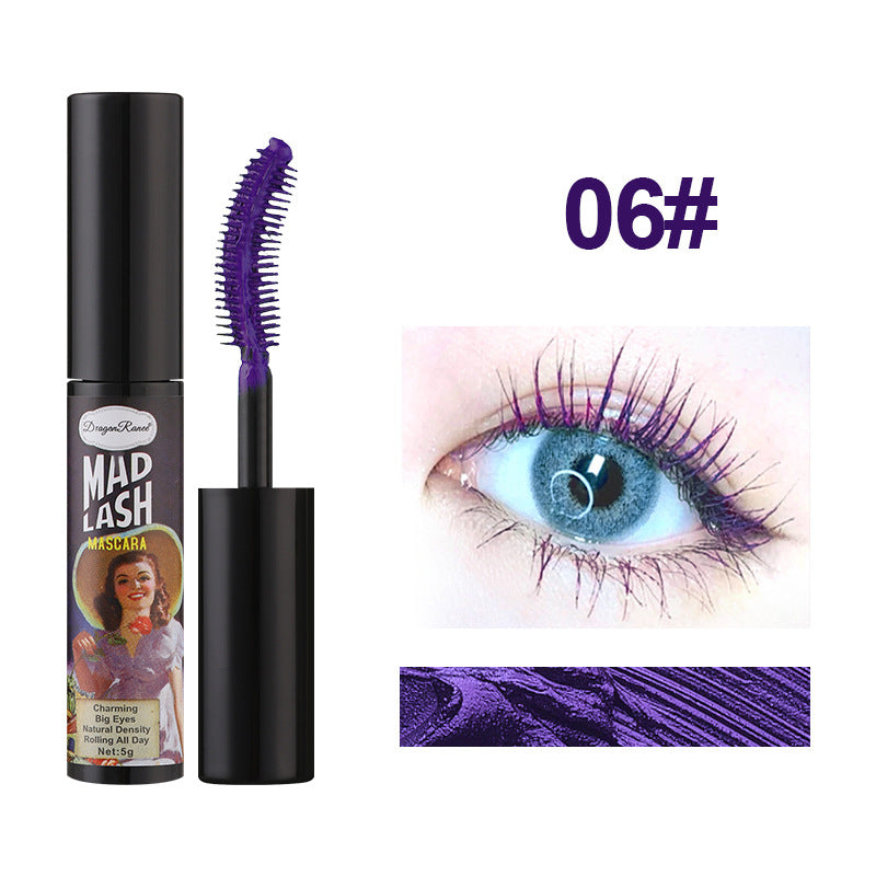 Waterproof Mascara Natural Curling Lengthening No Smudge Purple Brown Options