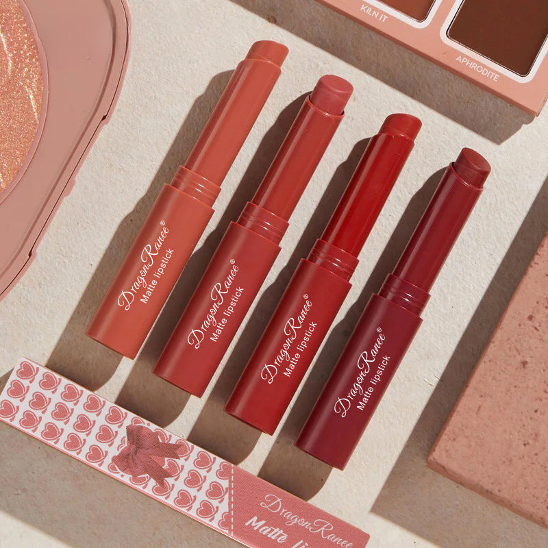 12-Color Matte Lipstick Set Moisture Smooth Stick Lip Crayon Makeup Collection