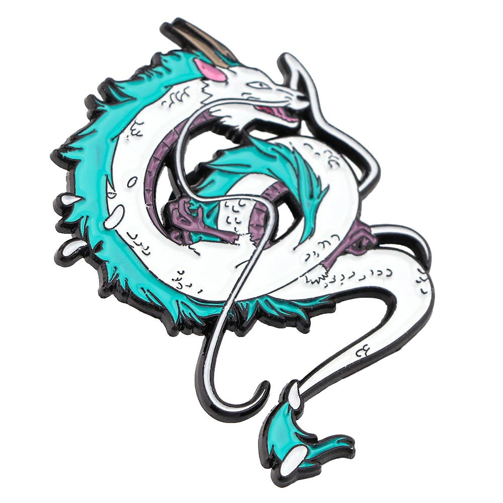 Anime Dragon Enamel Pin Badges Lapel Pins For Backpacks
