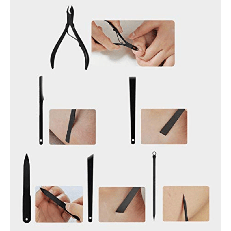 Stainless Steel Nail Cutter Pedicure Scissors Set