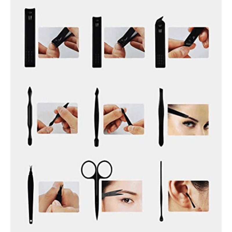 Stainless Steel Nail Cutter Pedicure Scissors Set