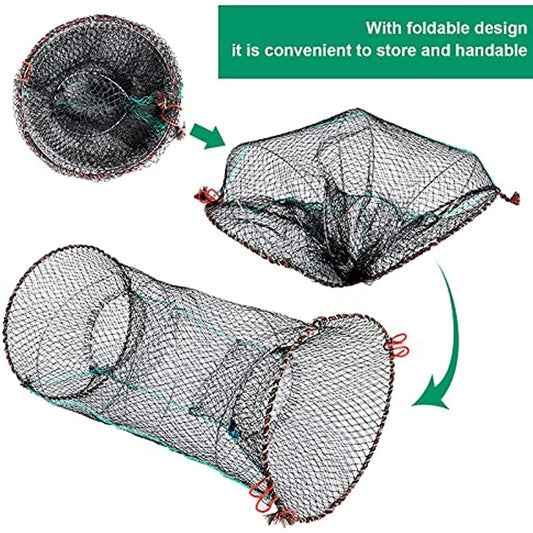 Collapsible Fishing Bait Trap for Crab Minnow Crawfish Lobster and Shrimp