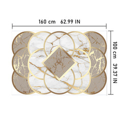 Modern Irregular Area Rug, Non-slip Shaggy Floor Carpet, Machine Washable