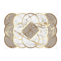 Modern Irregular Area Rug, Non-slip Shaggy Floor Carpet, Machine Washable