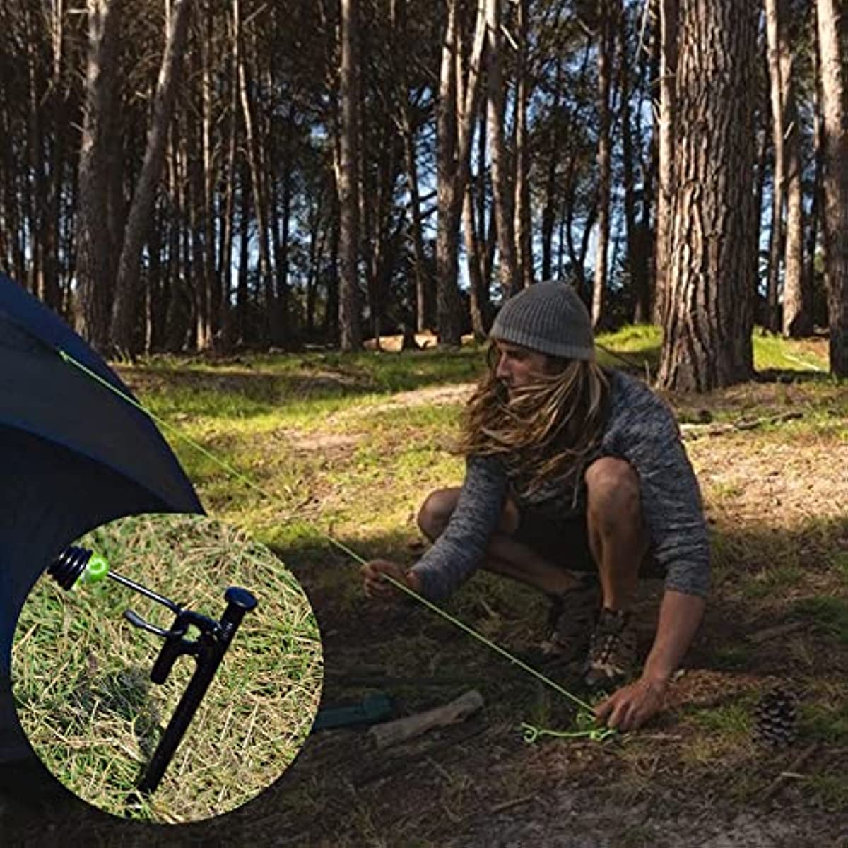 Heavy Duty Metal Tent Pegs for Camping 20 32 cm