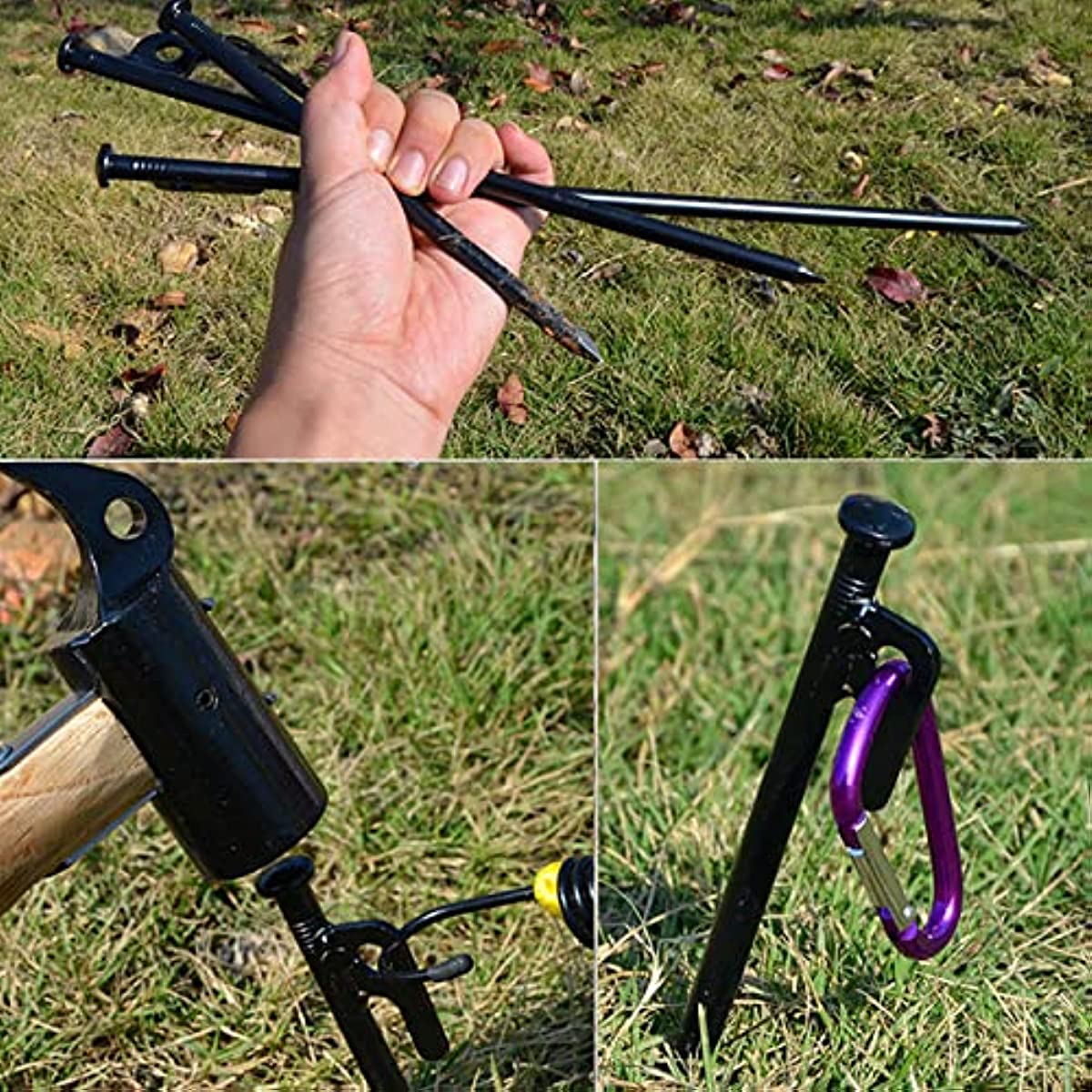 Heavy Duty Metal Tent Pegs for Camping 20 32 cm