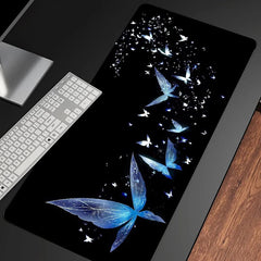 Large Gaming Mouse Pad Non Slip Edge & Butterfly