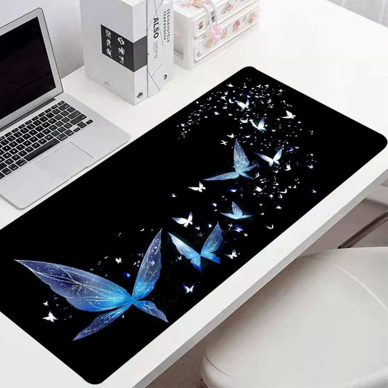 Large Gaming Mouse Pad Non Slip Edge & Butterfly