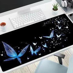 Large Gaming Mouse Pad Non Slip Edge & Butterfly
