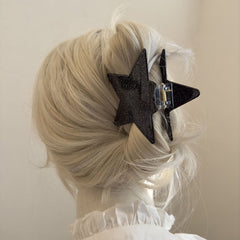 Star Shape Hair Clip Back Head Clip Ponytail Holder Sweet Hair Accessories