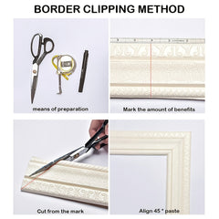 3D Foam Edge Sealing Strip Border Waterproof Anti-collision Wall Sticker