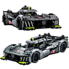 Technical Peugeoted 9X8 Hybrid Hypercar Racing Car Building Blocks