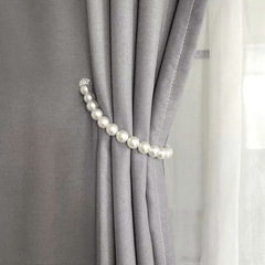 2pcs Magnetic Tiebacks for Curtains Faux Pearl Beads Holdbacks