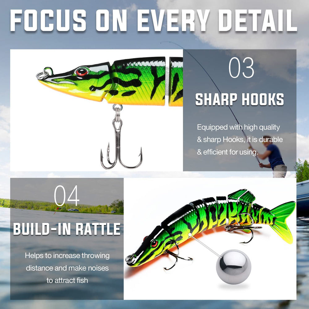 Bionic Swimming Lure for Bass Trout Saltwater Fish Slow Sinking Lures