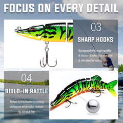Bionic Swimming Lure for Bass Trout Saltwater Fish Slow Sinking Lures