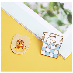 Cartoon Cat Alloy Brooch Funny Little Cat Animal Badge Bag Clothing Pins