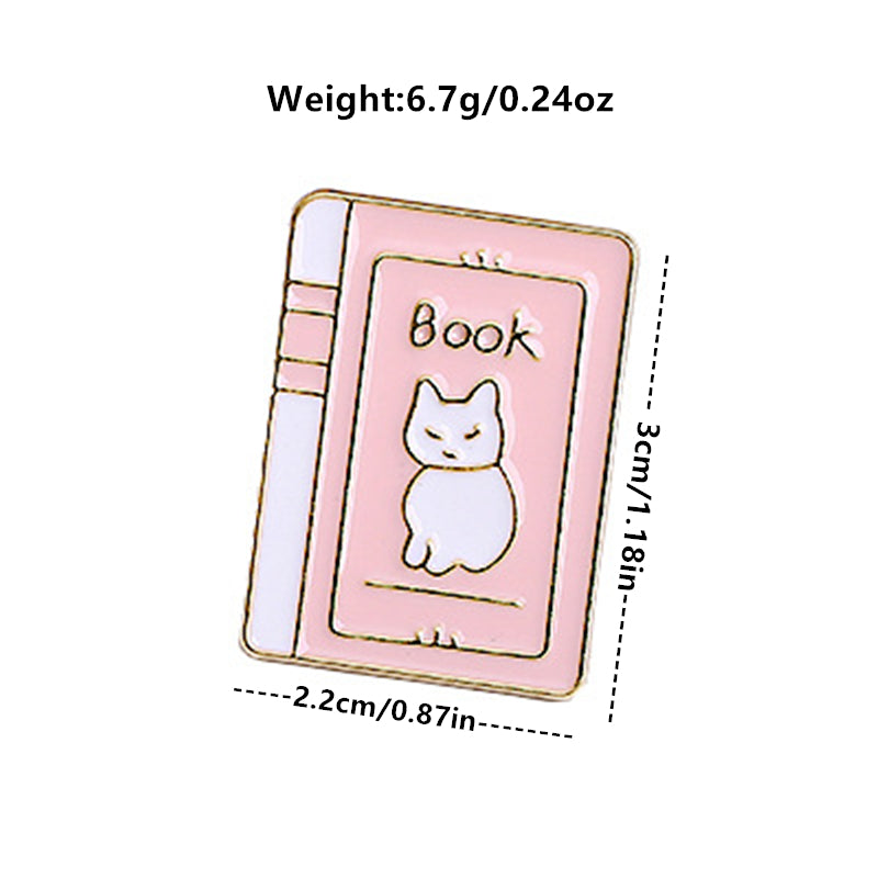 Cartoon Cat Alloy Brooch Funny Little Cat Animal Badge Bag Clothing Pins