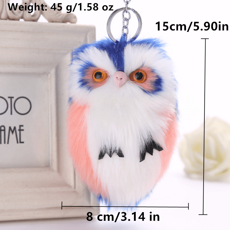 Cute Owl Plush Keychain for Men & Women