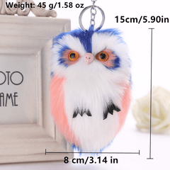 Cute Owl Plush Keychain for Men & Women