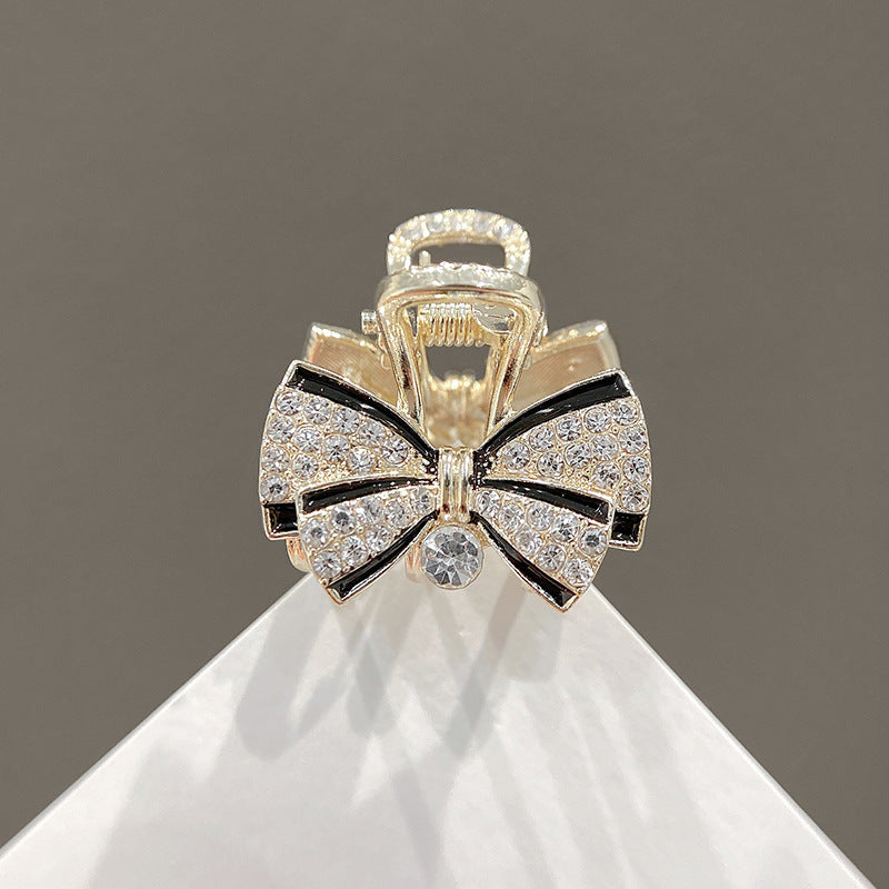 Crystal Bow Hair Claw Clip Strong Hold Hair Accessory