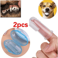 Pet Silicone Fingertip Toothbrushes 2 Boxes for Dogs and Cats
