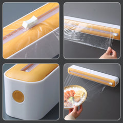 Plastic Wrap Dispenser with Slide Cutter for Kitchen Restaurant Supermarket