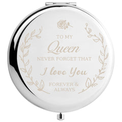 Personalized Compact Mirror: Unique Gift for Women, Wife, Mom, Daughter, Grandma