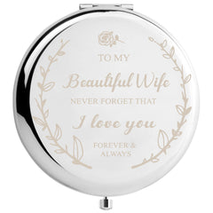 Personalized Compact Mirror: Unique Gift for Women, Wife, Mom, Daughter, Grandma