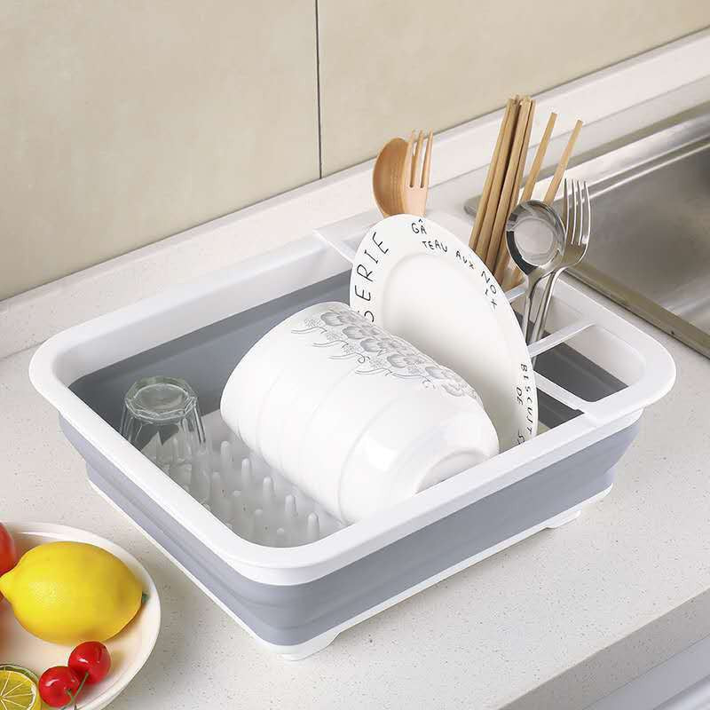 Collapsible Dish Drainer for Easy Storage Portable Organizer Kitchen Camping