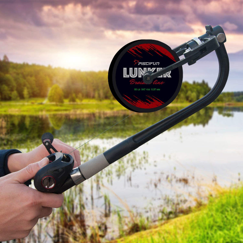 Fishing Line Spooler System for Spinning, Baitcasting, Trolling Reels