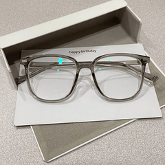 Retro Jelly Square Clear Lens Computer Glasses