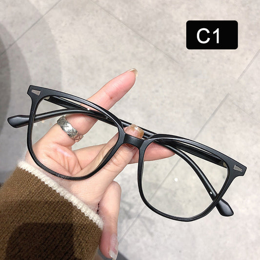 Retro Jelly Square Clear Lens Computer Glasses