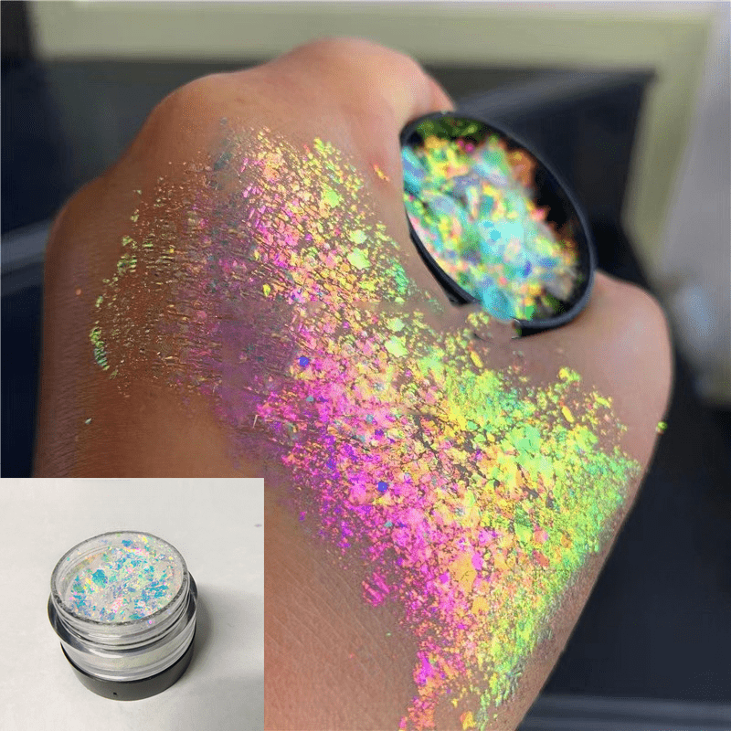 Chrome Chameleon Eyeshadow Flakes - Waterproof Rainbow Pigment