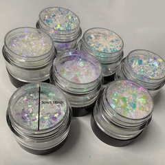 Chrome Chameleon Eyeshadow Flakes - Waterproof Rainbow Pigment